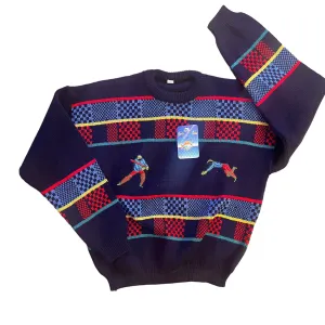 1980's Children's / Teen Navy  Jumper / 10-12 Y