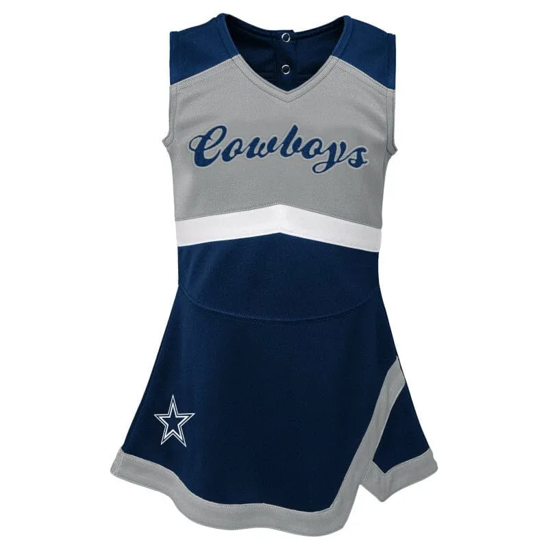 2-Piece Infant & Toddler Girls Dallas Cowboys Cheer Jumper Dress