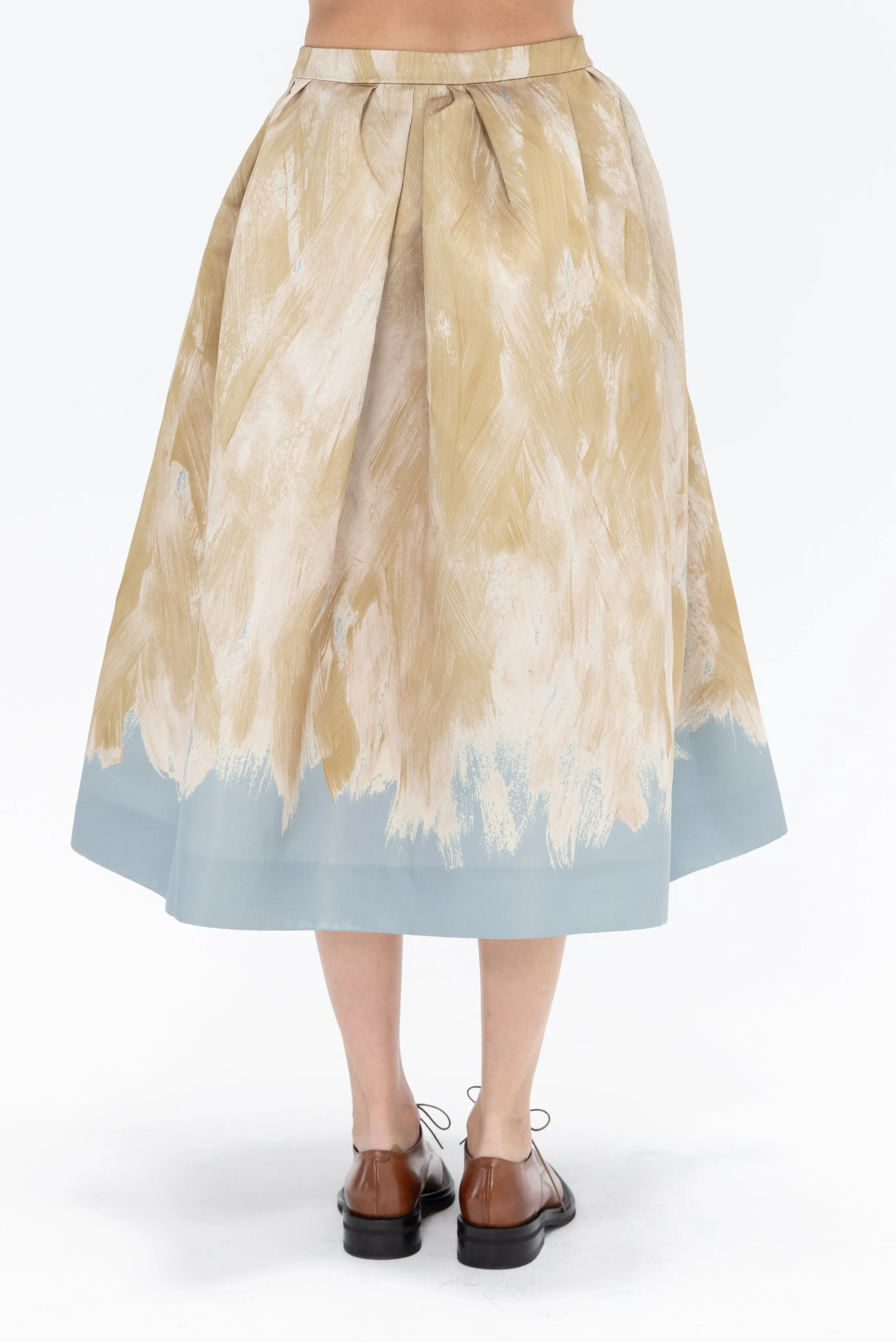 A-line Skirt, Beige