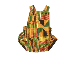 African Kente Romper Gender Neutral