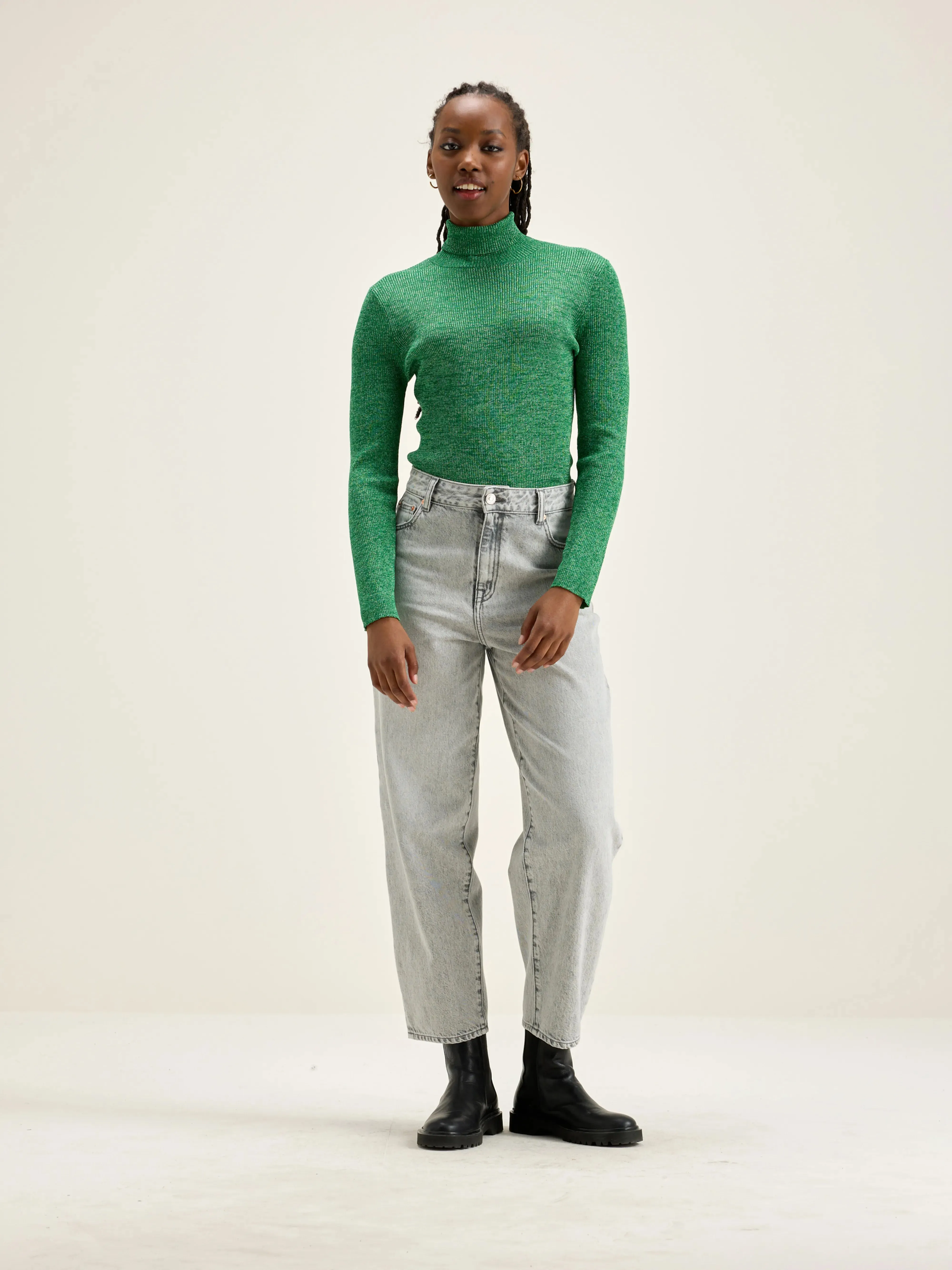 Anoit turtleneck sweater (242 / W / CHLOROPHILE)