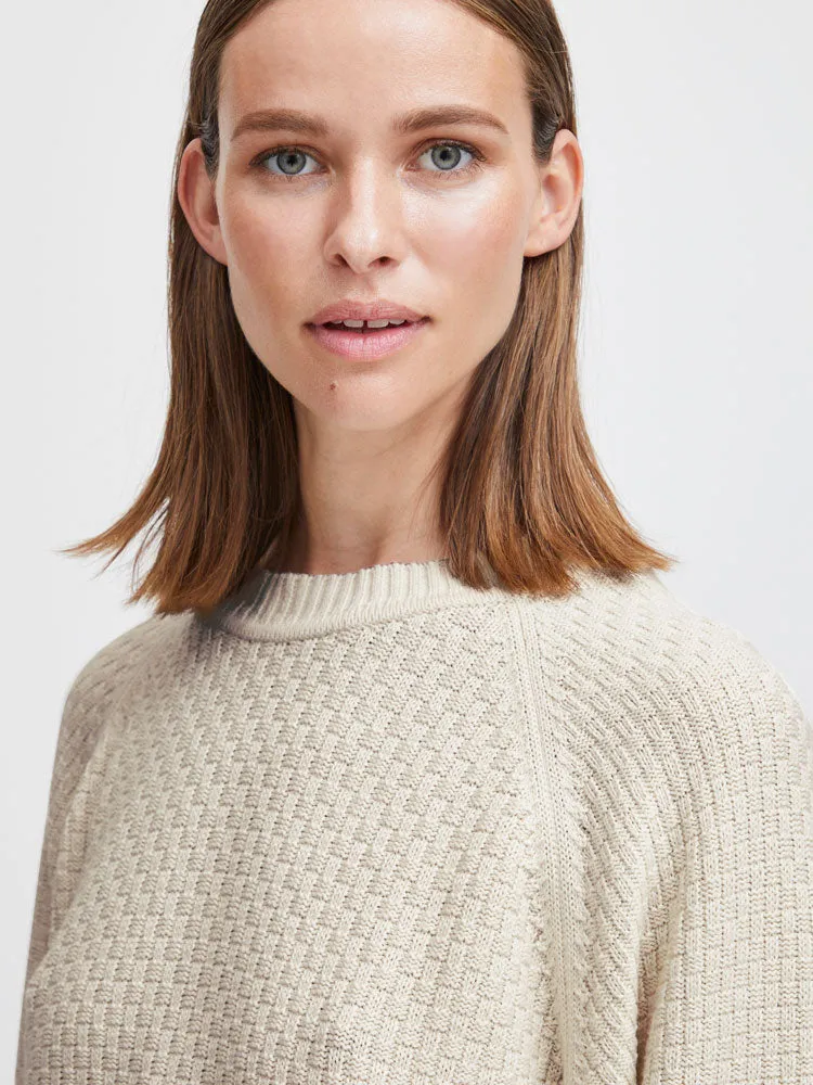 B Young ByMikala O Neck Jumper Birch