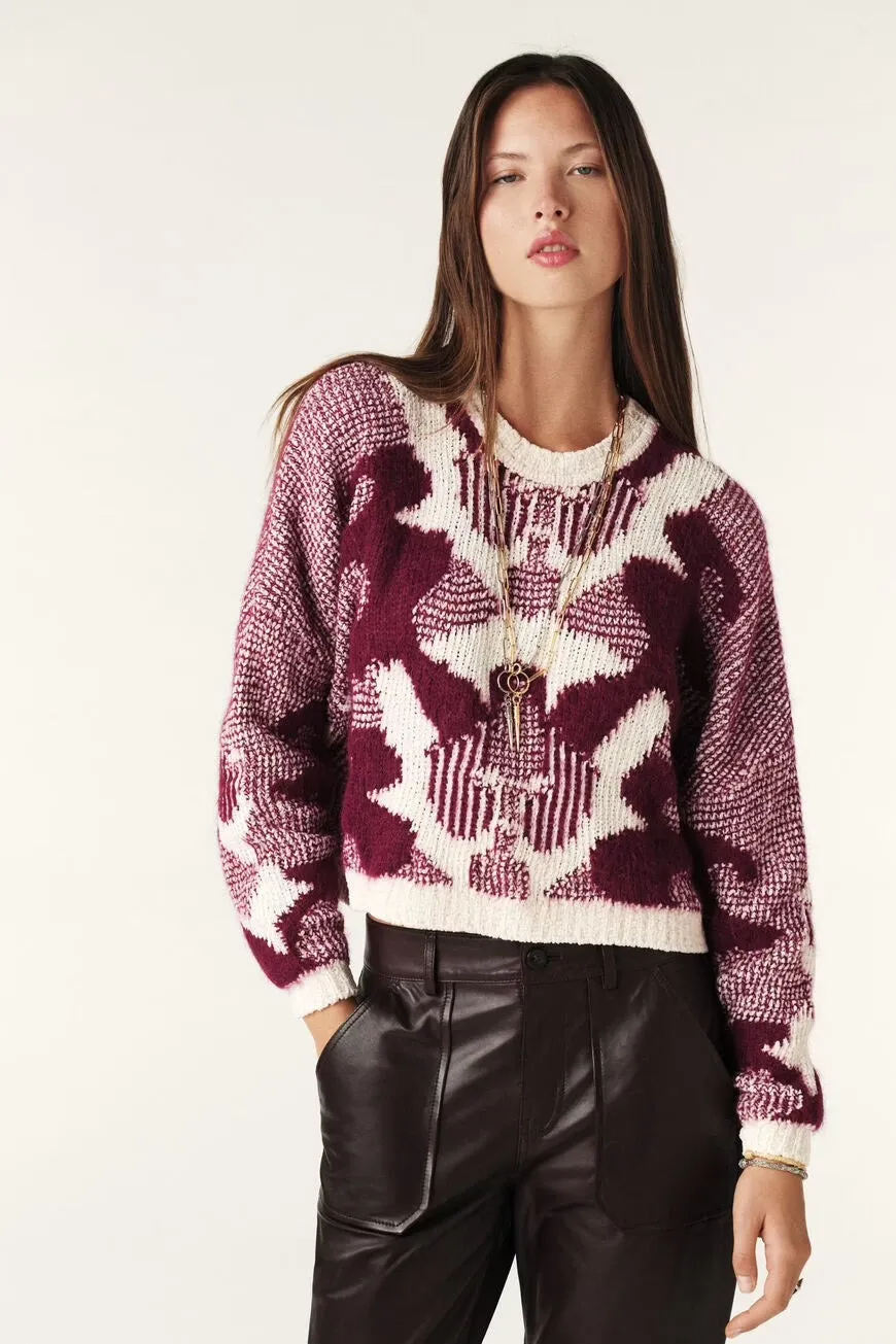 Ba&sh Rora Bordeaux Jumper