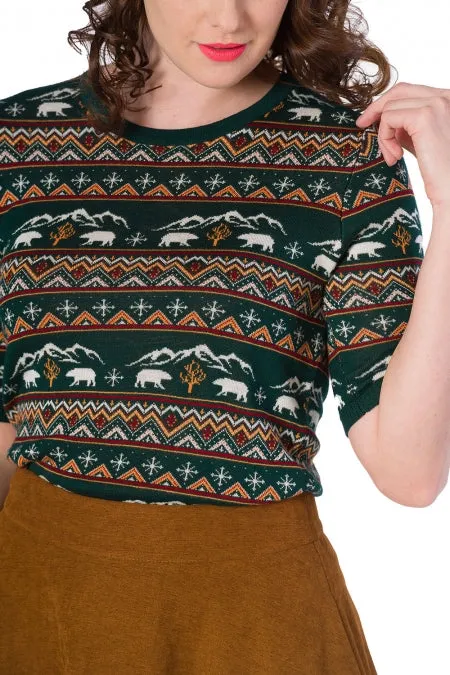 Banned Apparel - Christmas Bear Jumper