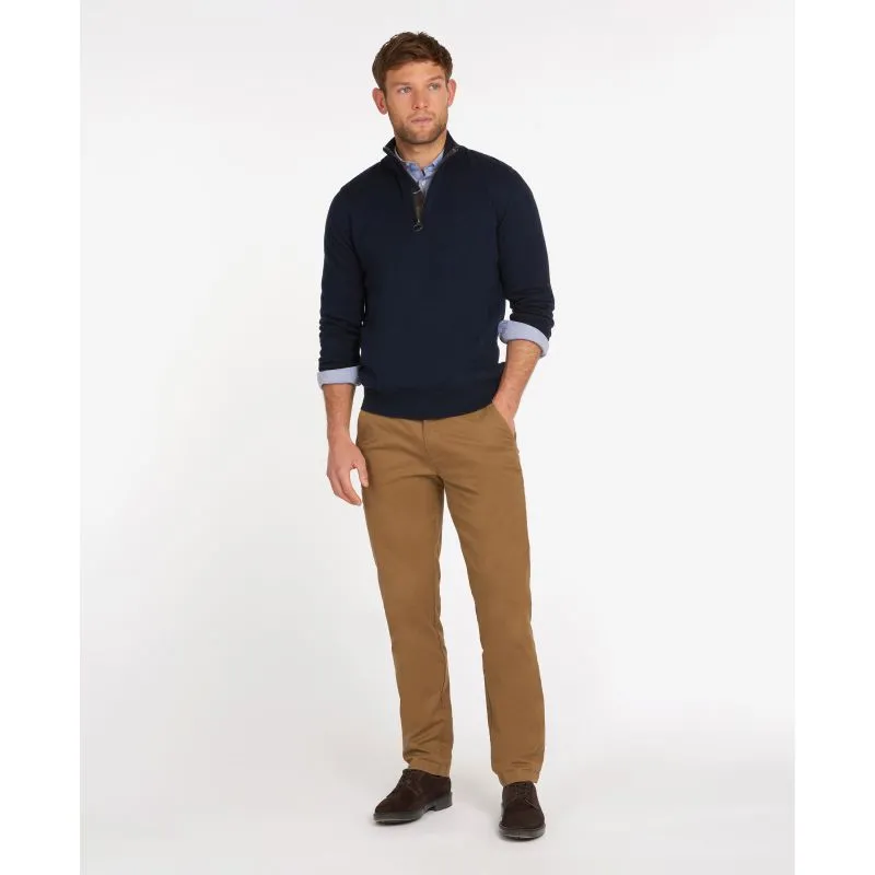 Barbour Cotton Half Zip Mens Jumper - Navy