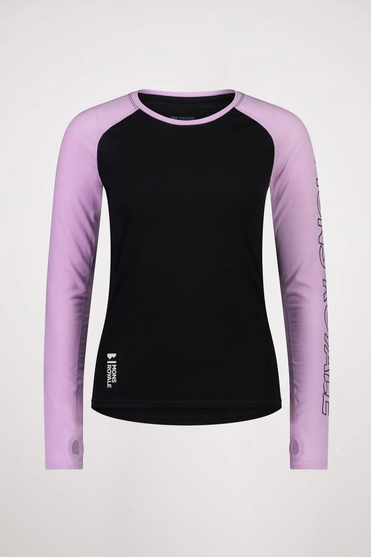 Bella Merino Long Sleeve - Orchid Black