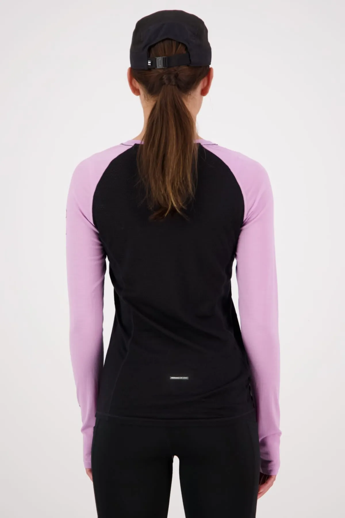 Bella Merino Long Sleeve - Orchid Black