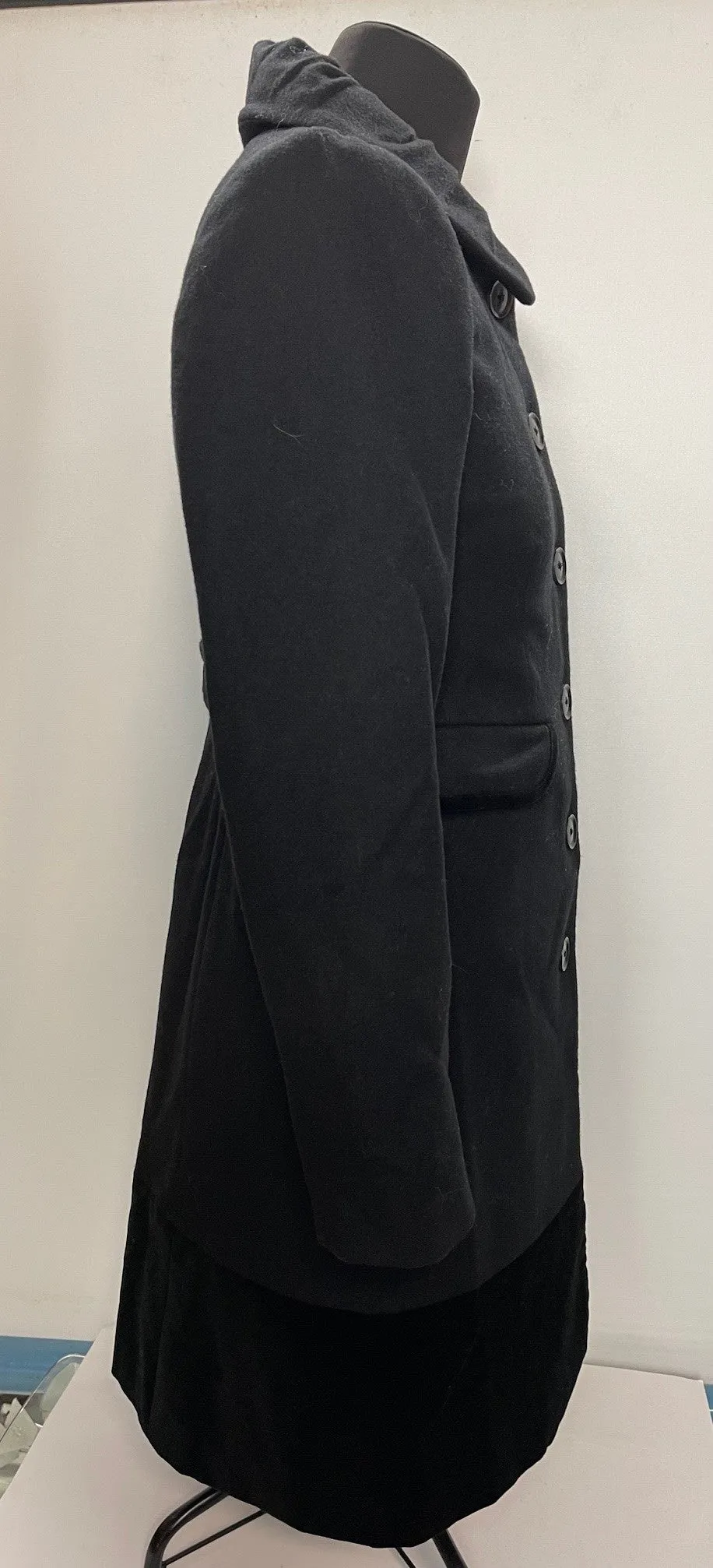 Boden Black Wool Coat Size 10