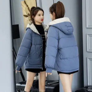 Bread clothes women's short Internet celebrities with the same cotton-padded jacket New student down cotton-padded clothes Korean version loose winter coat cotton-padded clothes