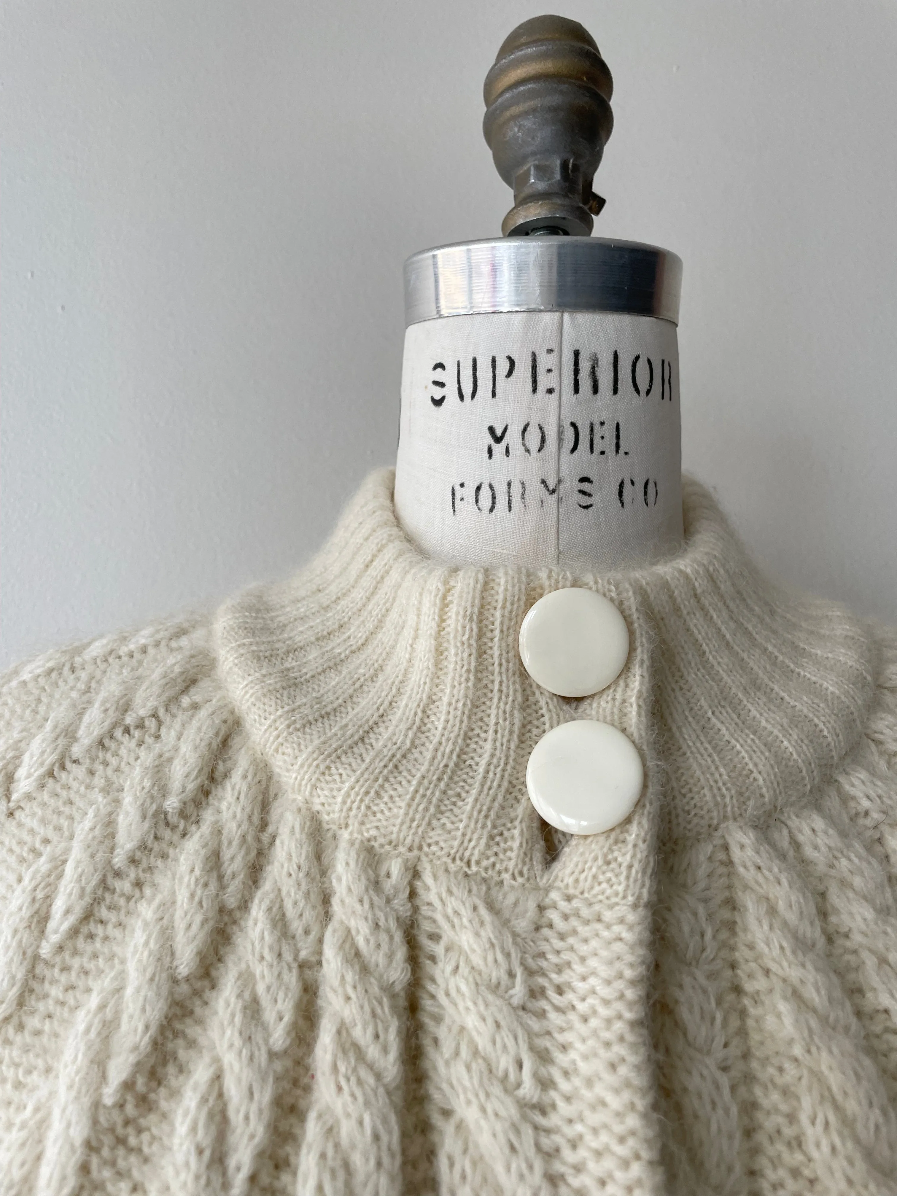 Cable Knit Sweater Coat