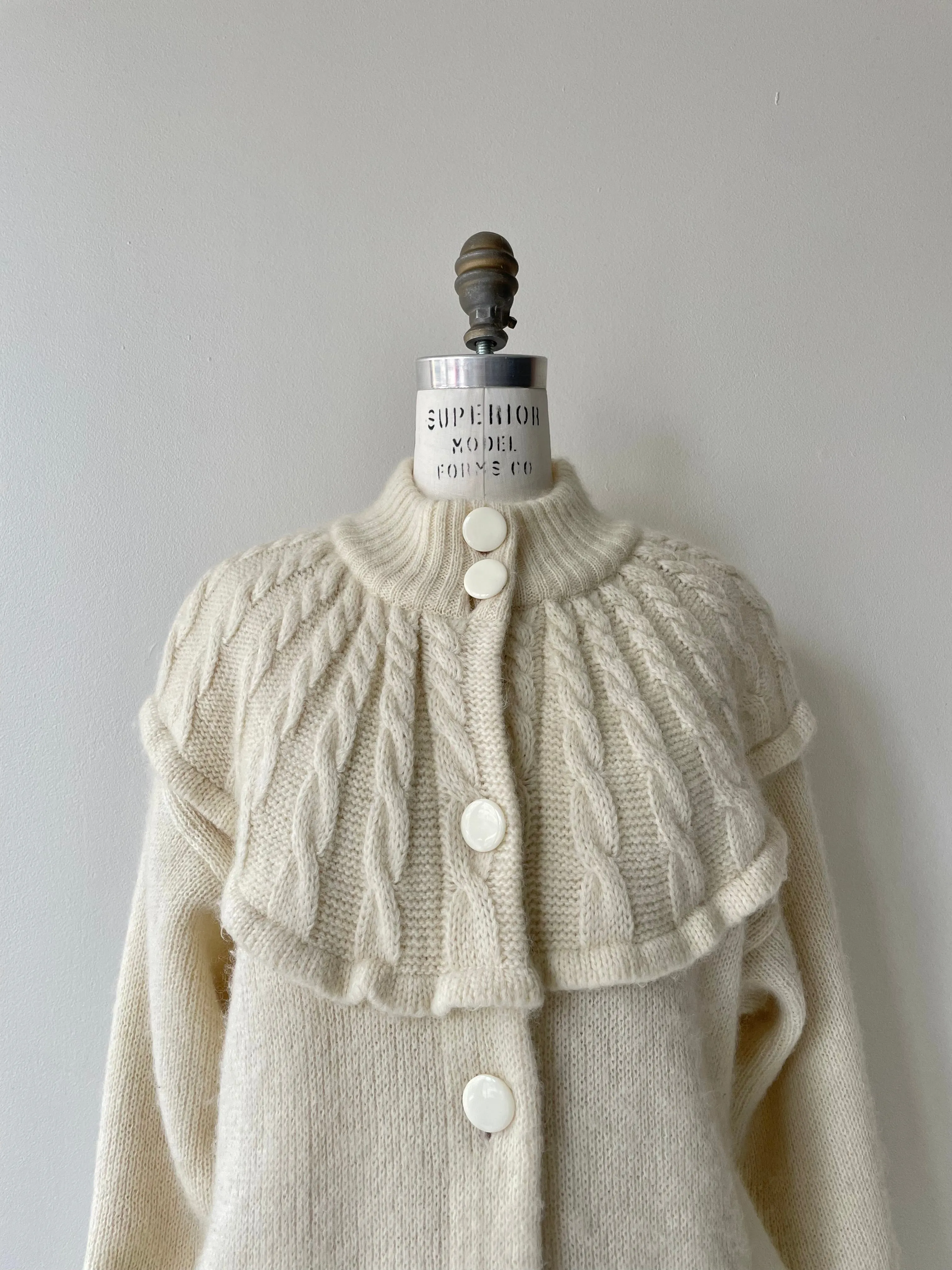 Cable Knit Sweater Coat