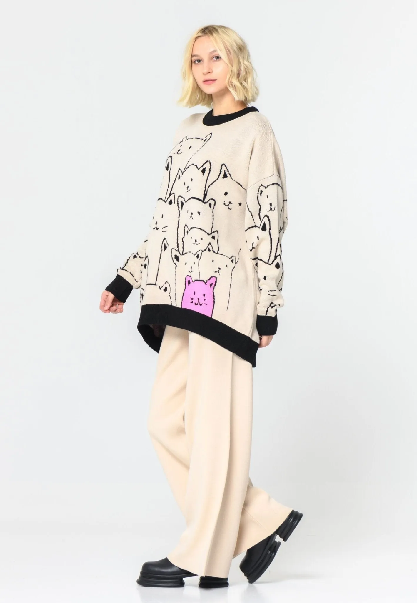 CG Cat Oversized Jumper