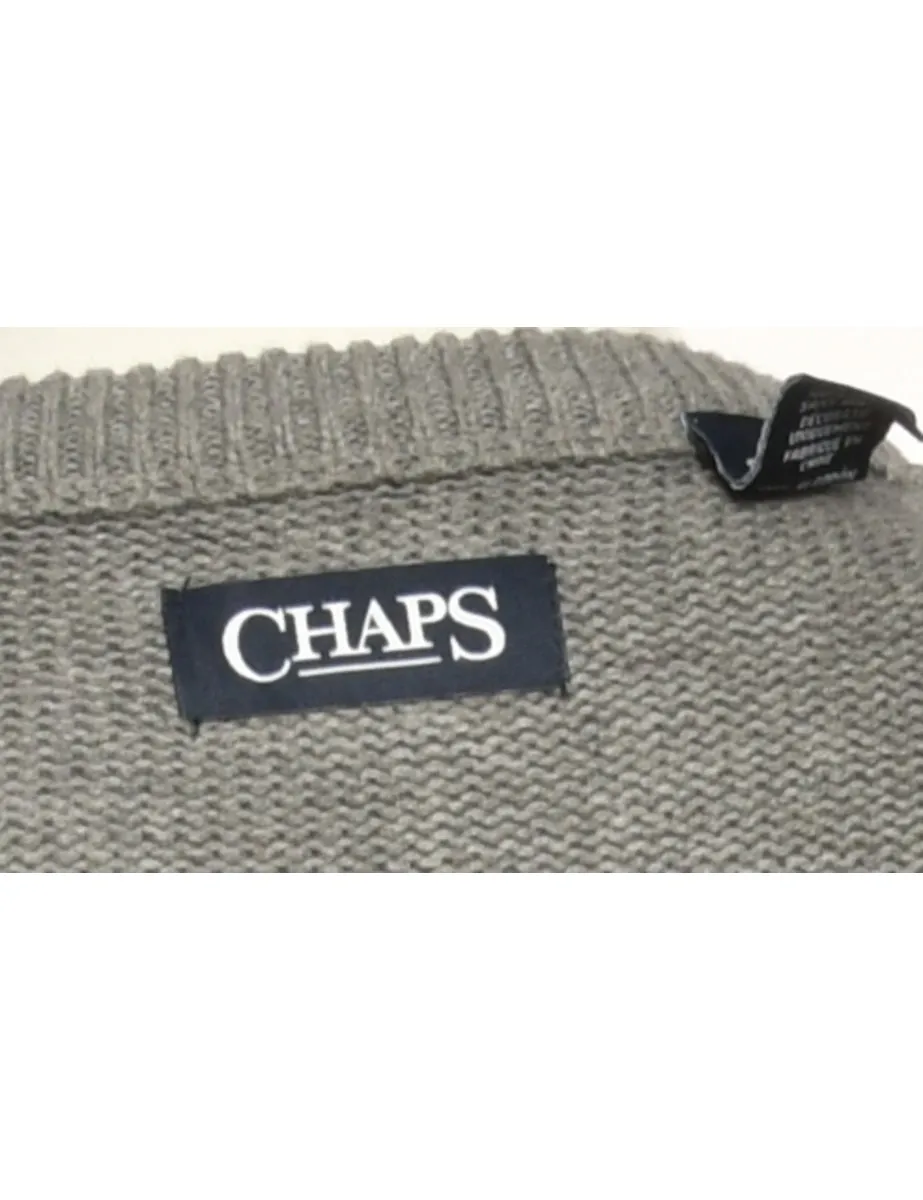 Chaps Grey Jumper - M