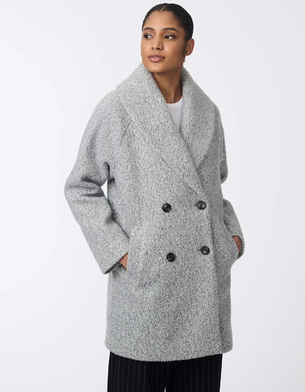 City Retreat Textured Bouclé Coat