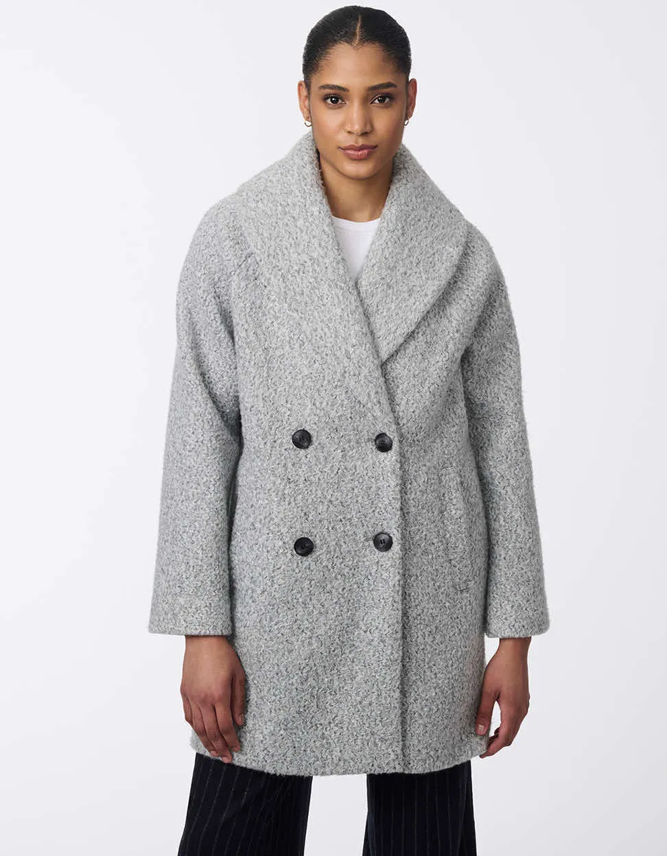 City Retreat Textured Bouclé Coat