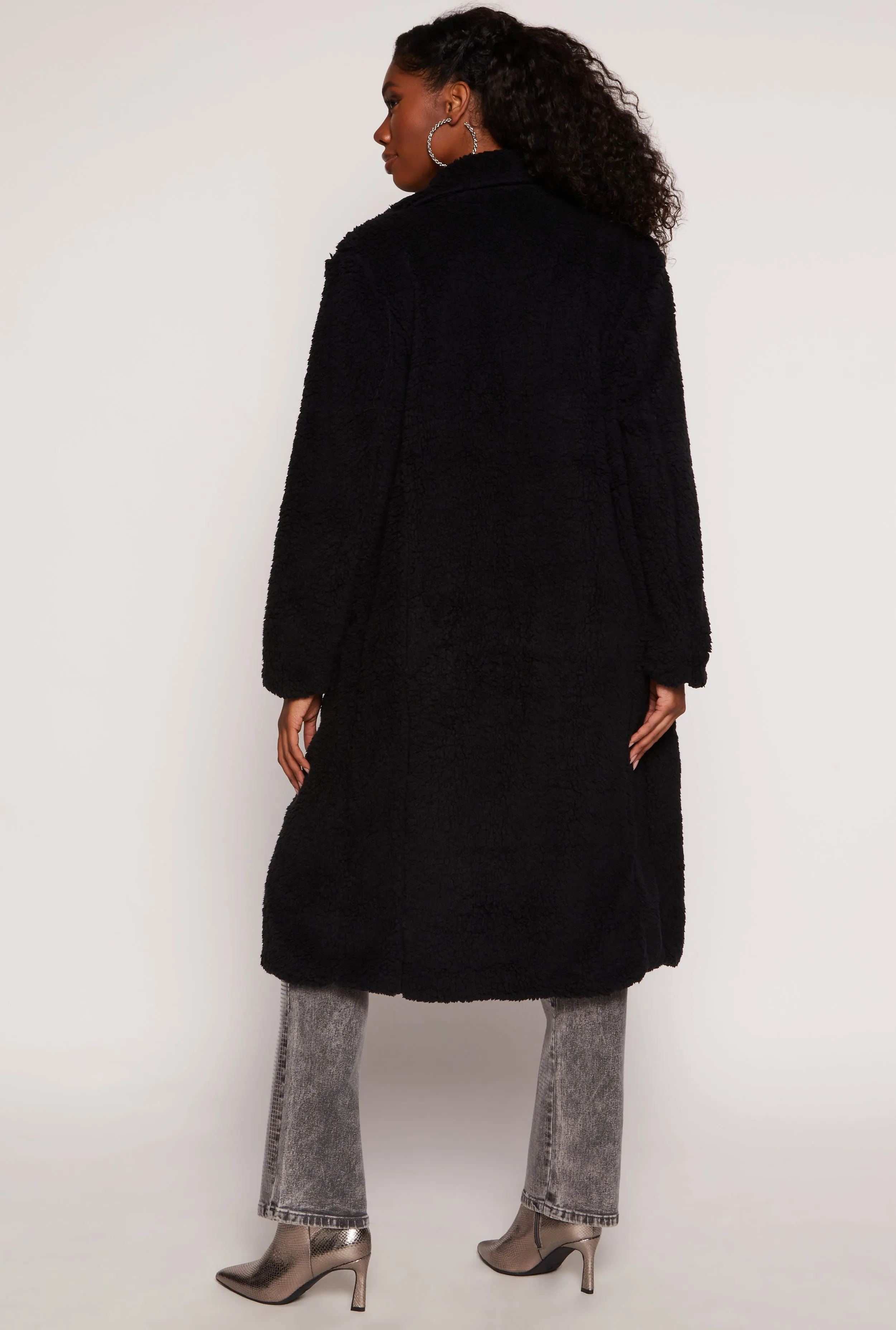 Collared Sherpa Teddy Coat