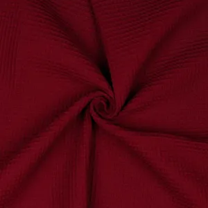 Cotton Waffle - Burgundy