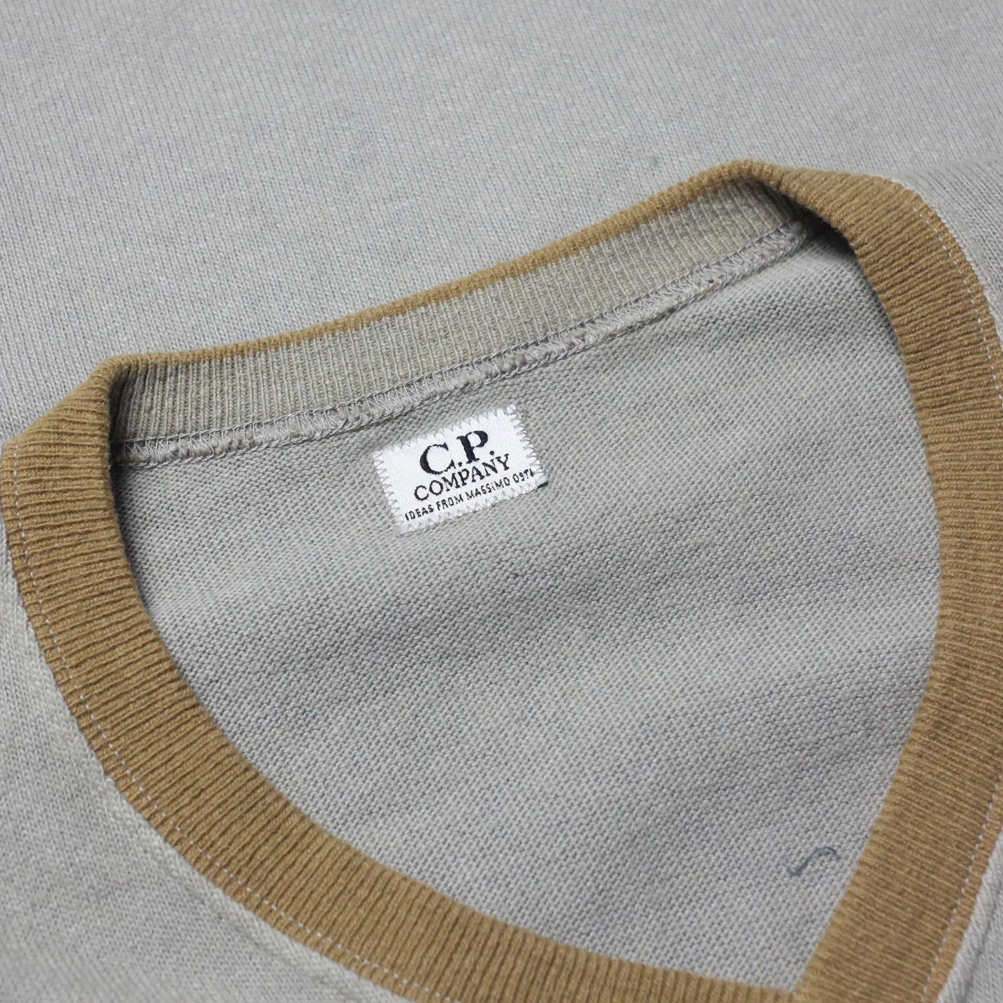 CP Company Ideas from Massimo Osti Grey Fine Knit V Neck Knit Jumper circa 1980's