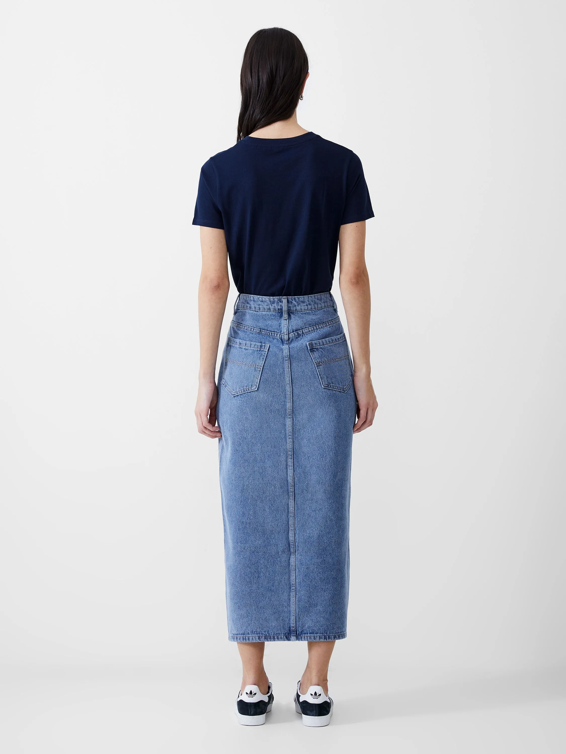 Denim Midi Skirt