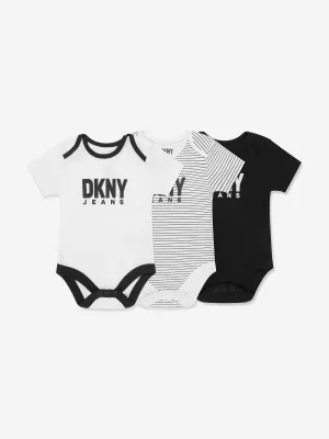 DKNY Baby 3 Piece Bodysuit Pack in Black