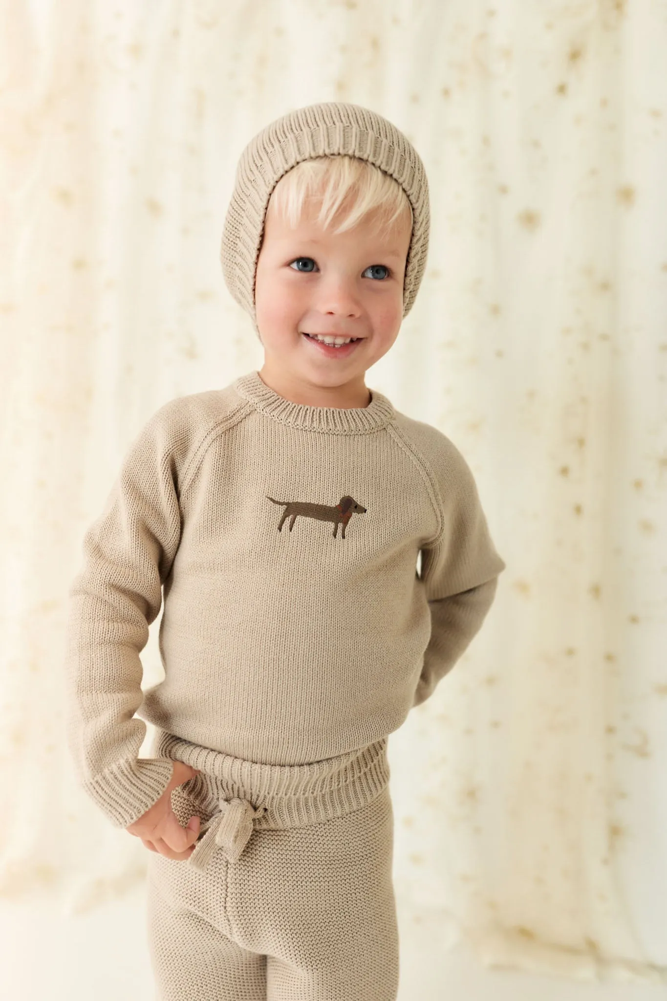 Ethan Jumper - Vintage Taupe Cosy Basil