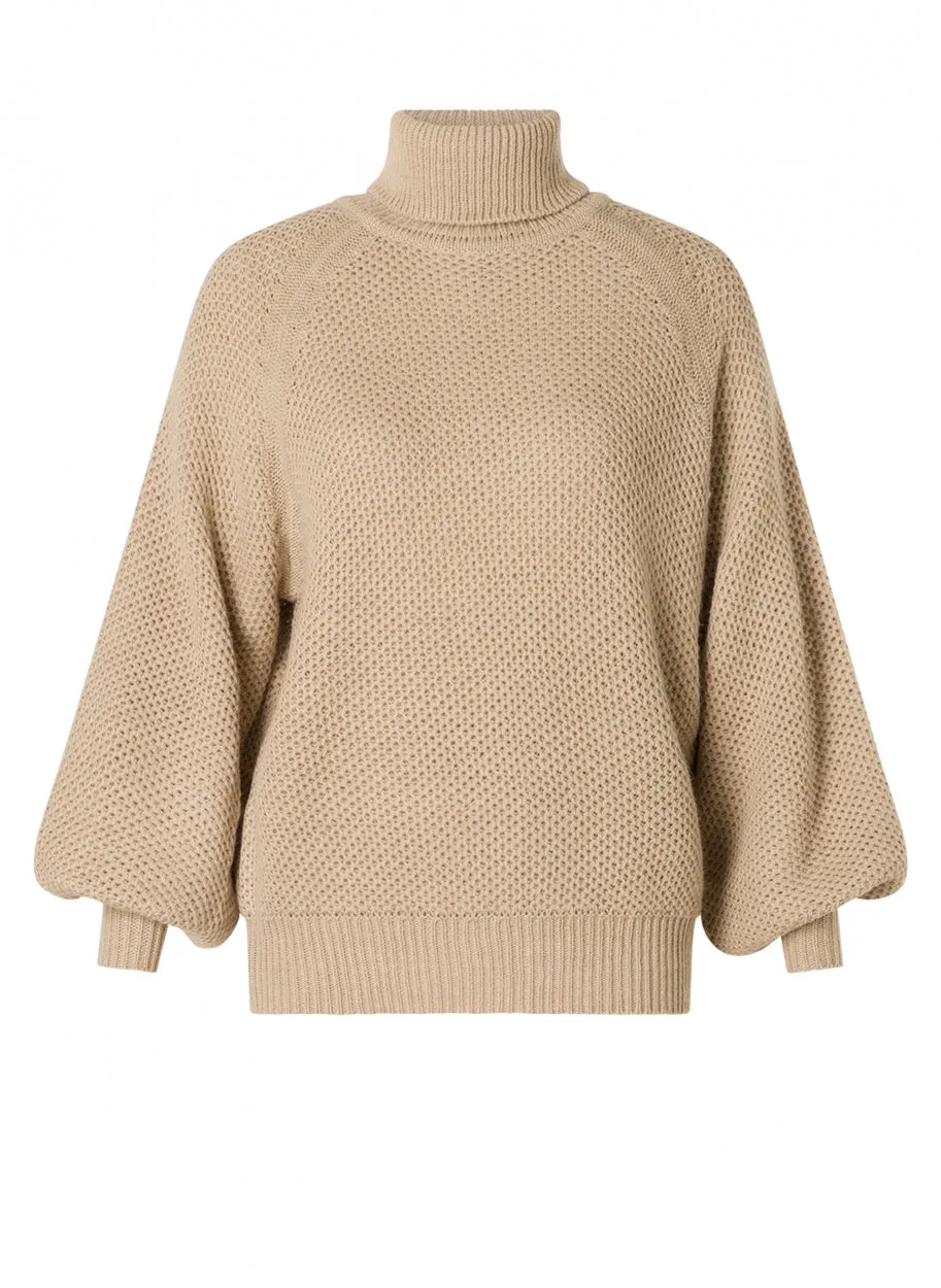 Ewa Light Khaki knitted jumper