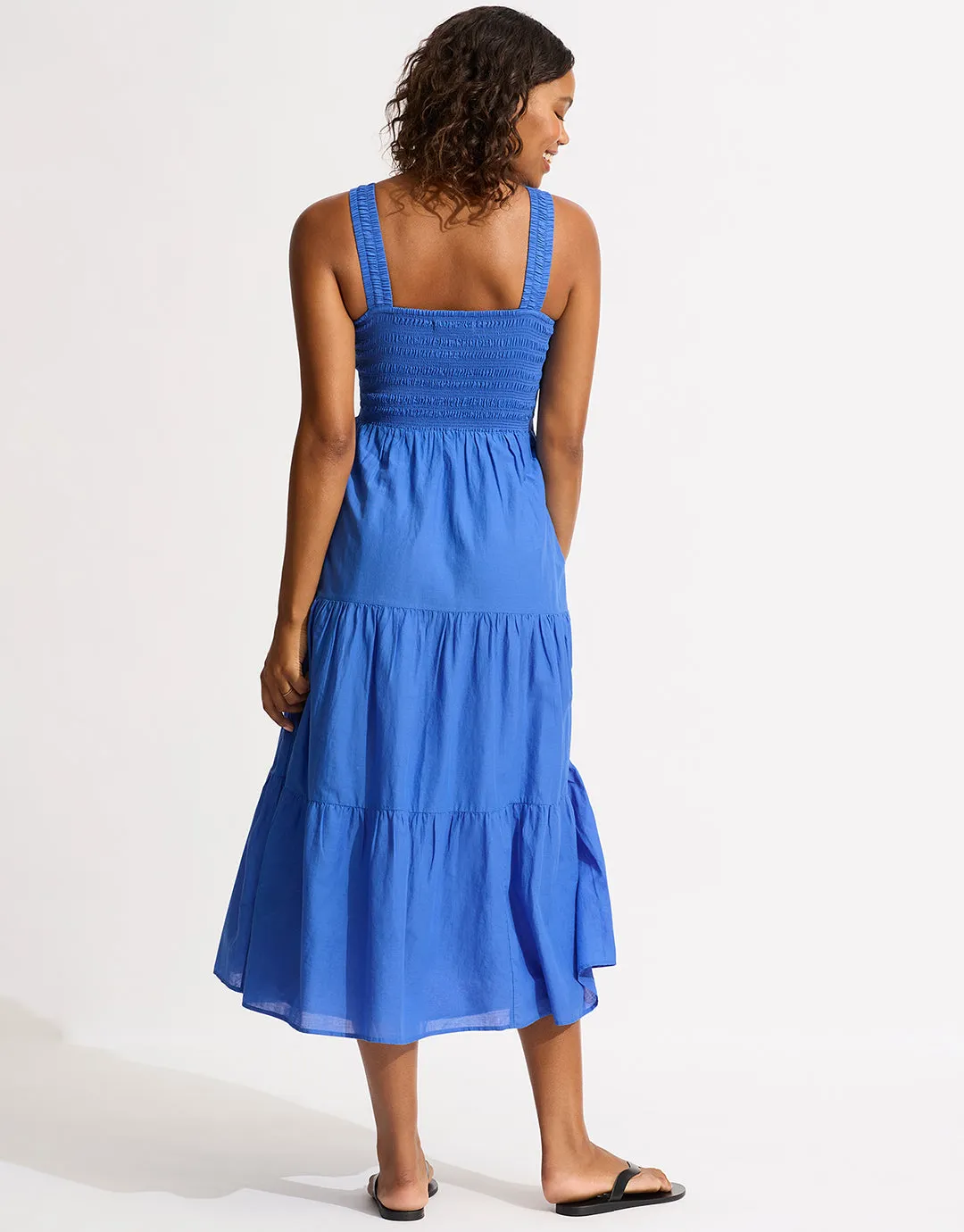 Faithful Midi Dress - Azure