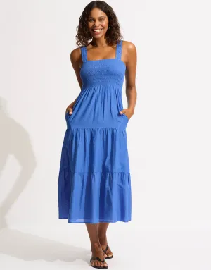 Faithful Midi Dress - Azure