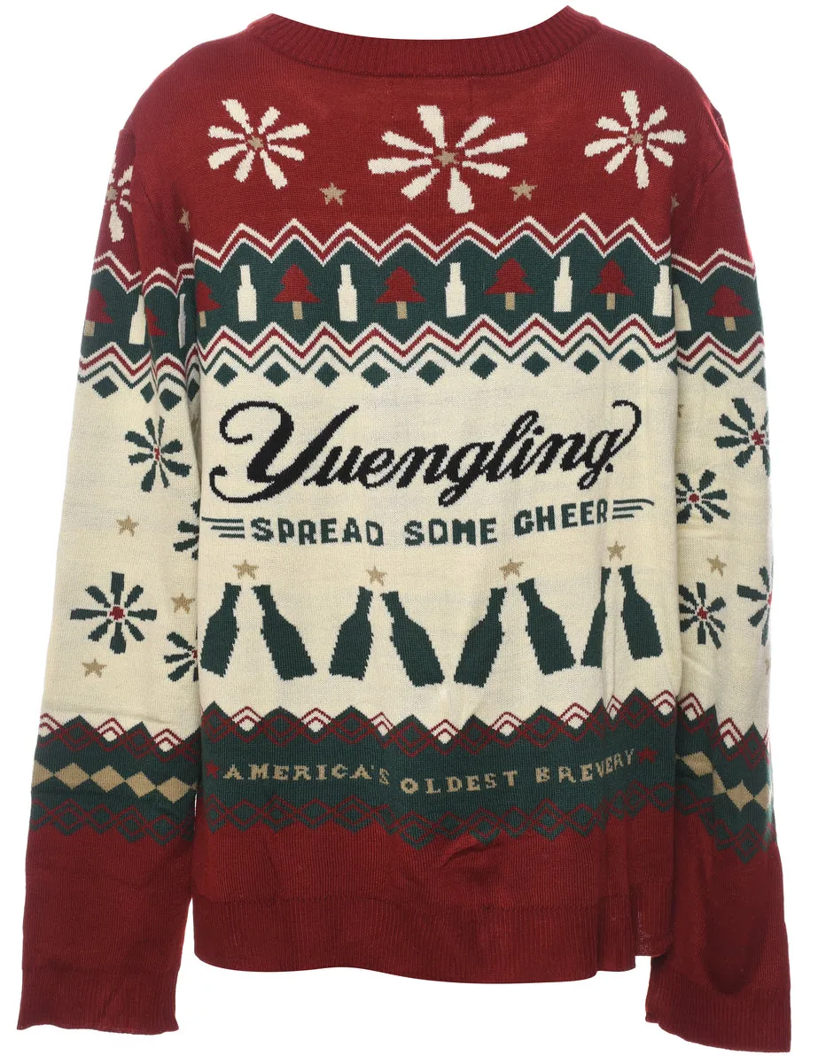 Festive Season Yuengling Christmas Jumper - L