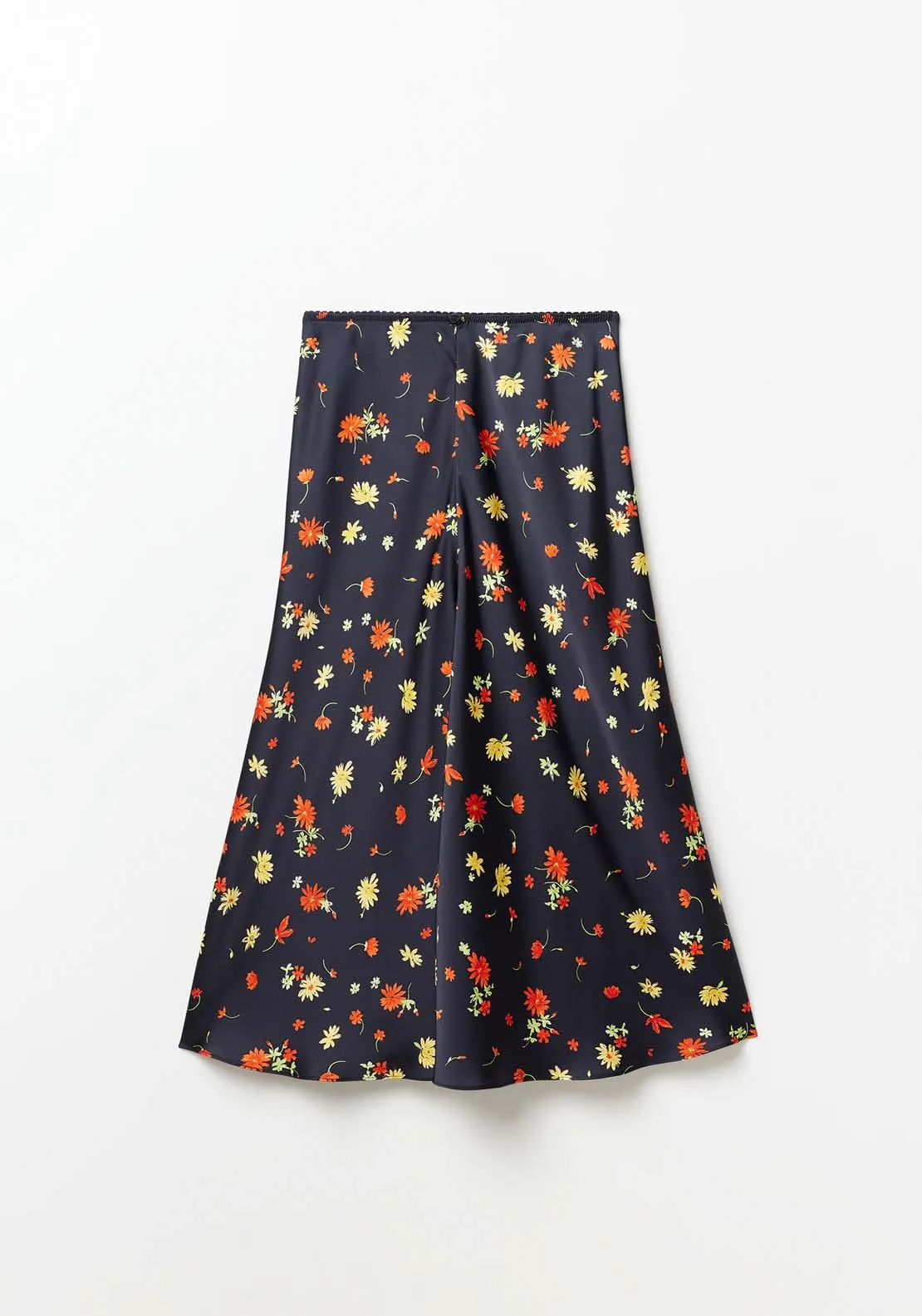 Floral print skirt - Black