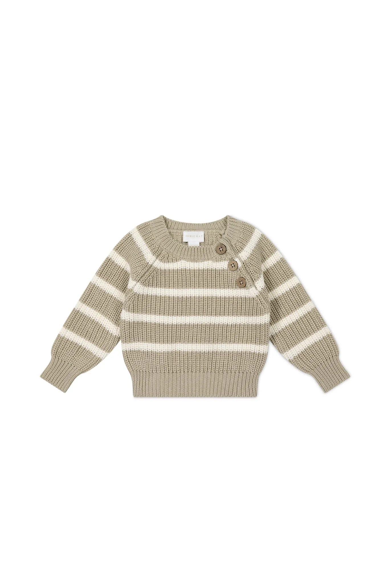 Frankie Jumper - Vintage Taupe/Cloud Stripe