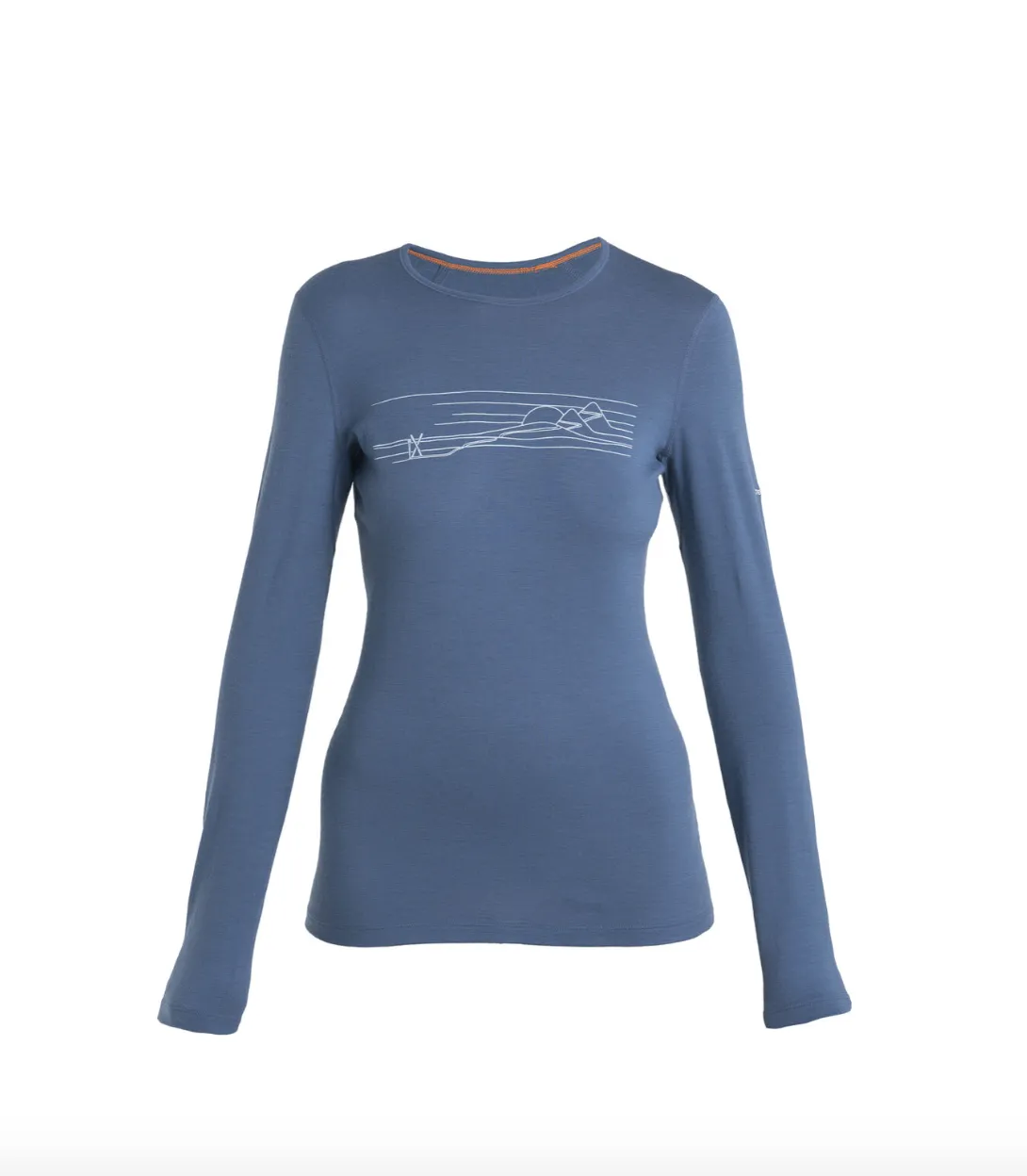 Icebreaker Wmns 200 Oasis LS Crewe Ski Stripe