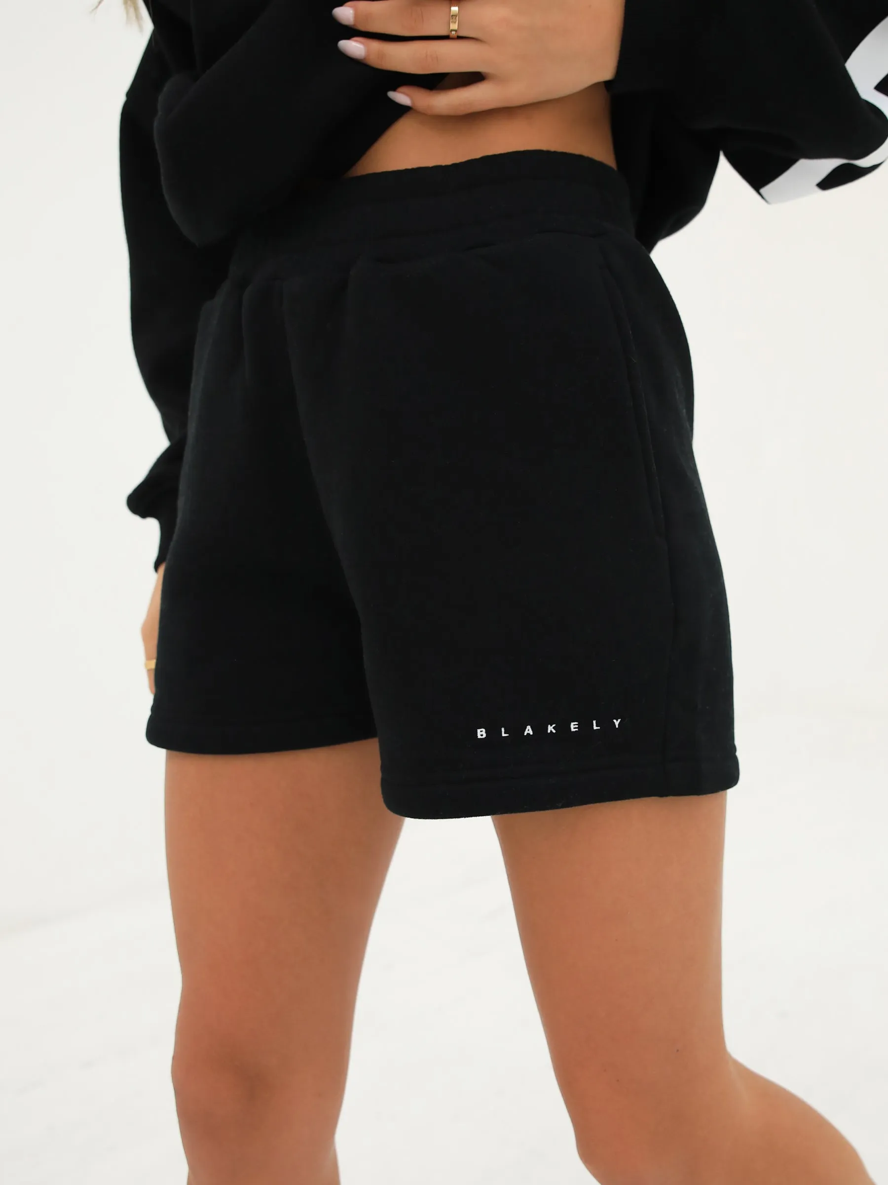 Isabel Jogger Shorts - Black