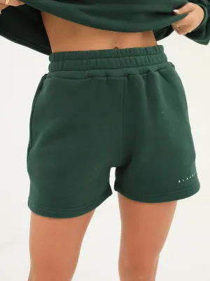 Isabel Jogger Shorts - Dark Green