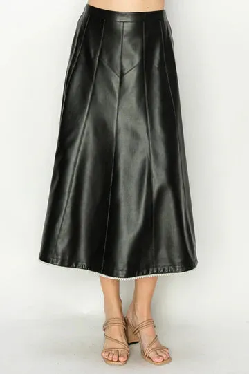 Jessa Leather Skirt