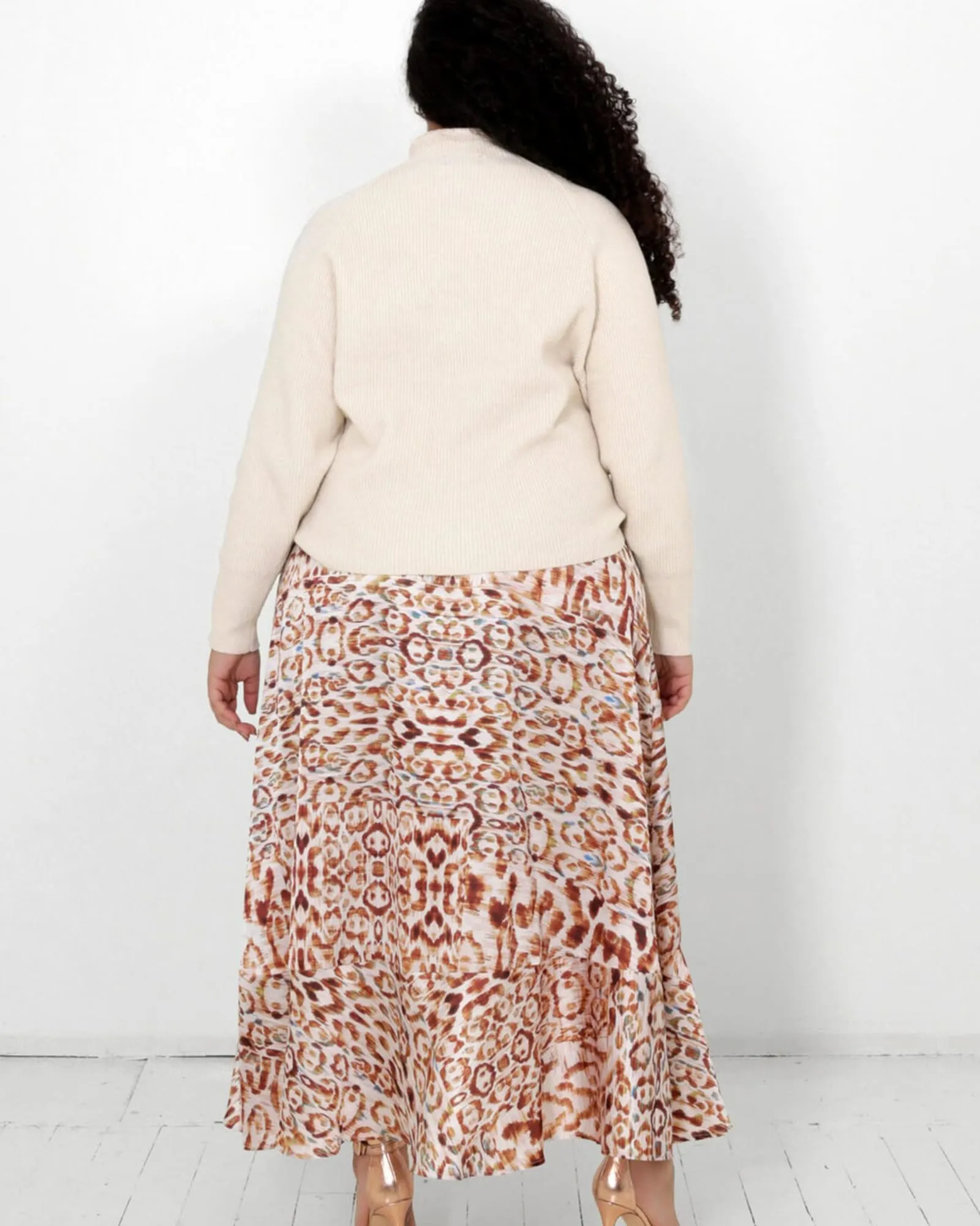 Juliette Wrap Skirt | Snow Leopard