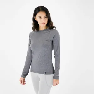 Knox Mia Long Sleeve Dual Active BaseLayer Top for Women - Grey