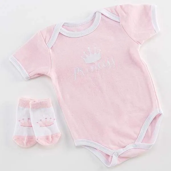 Little Princess Bodysuit and Socks (Personalization Available)