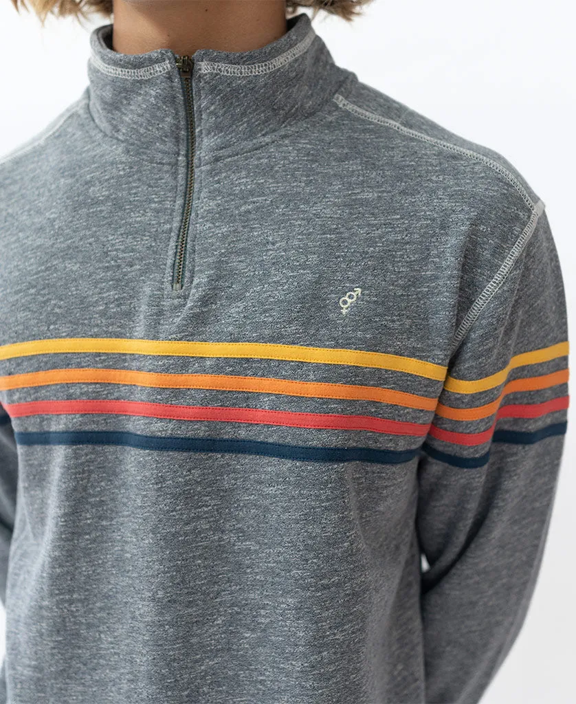 Long Island 1/4 Zip Rag Top | Navy Marle