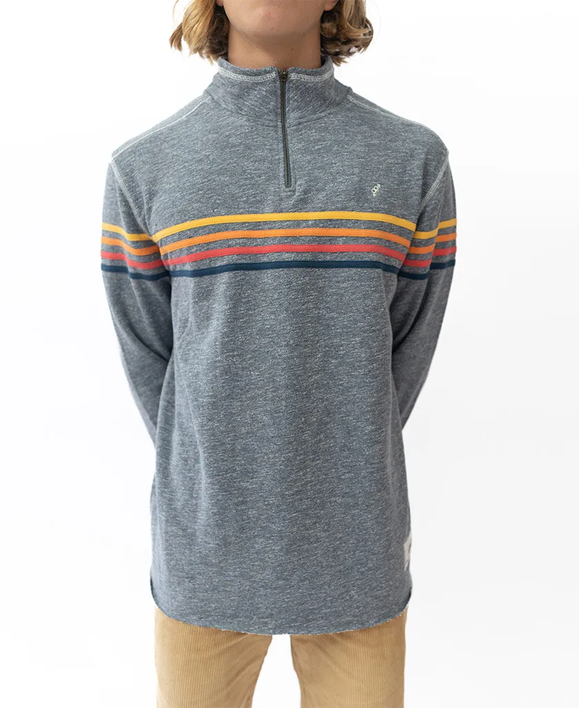 Long Island 1/4 Zip Rag Top | Navy Marle