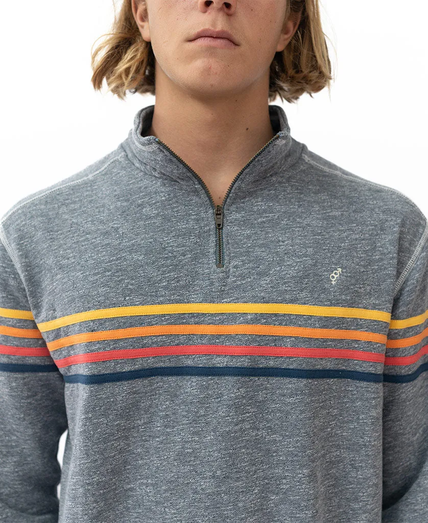 Long Island 1/4 Zip Rag Top | Navy Marle