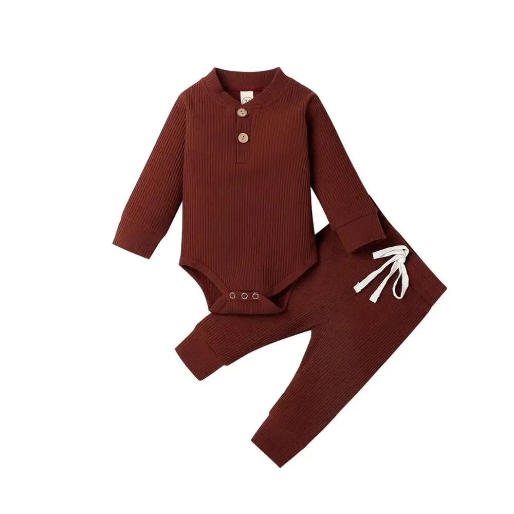 Long Sleeve Bodysuits with Pants Set