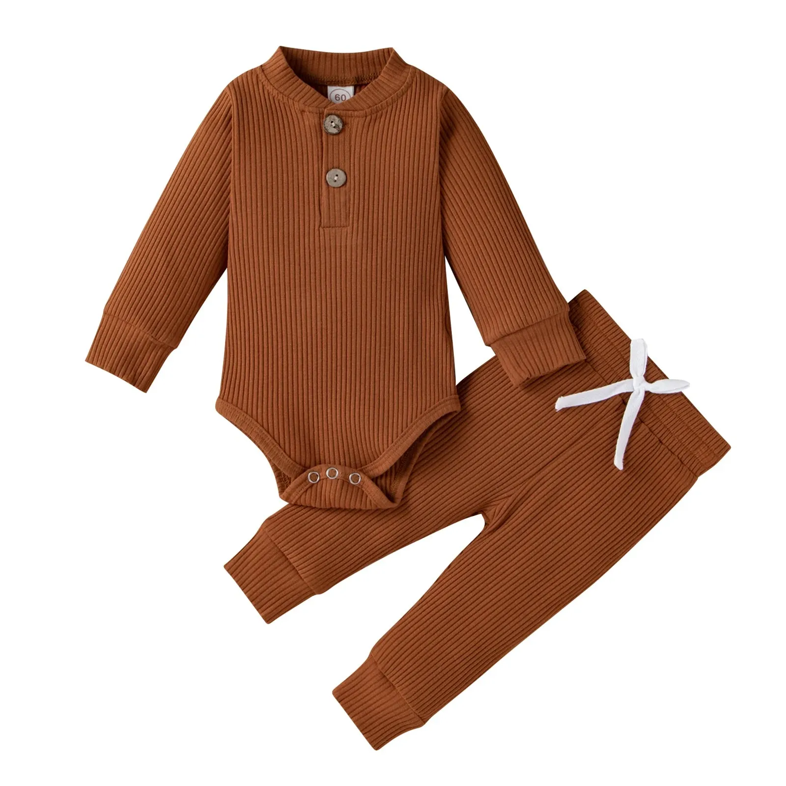 Long Sleeve Bodysuits with Pants Set