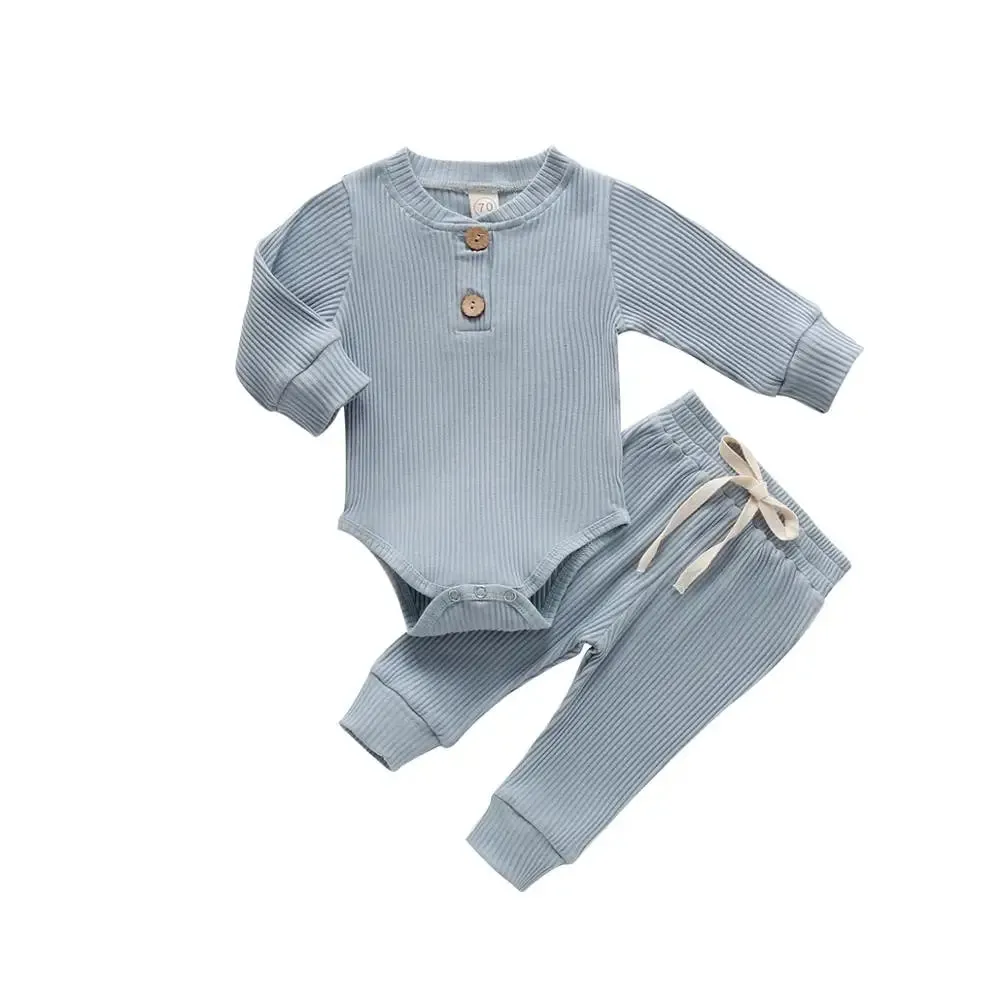 Long Sleeve Bodysuits with Pants Set