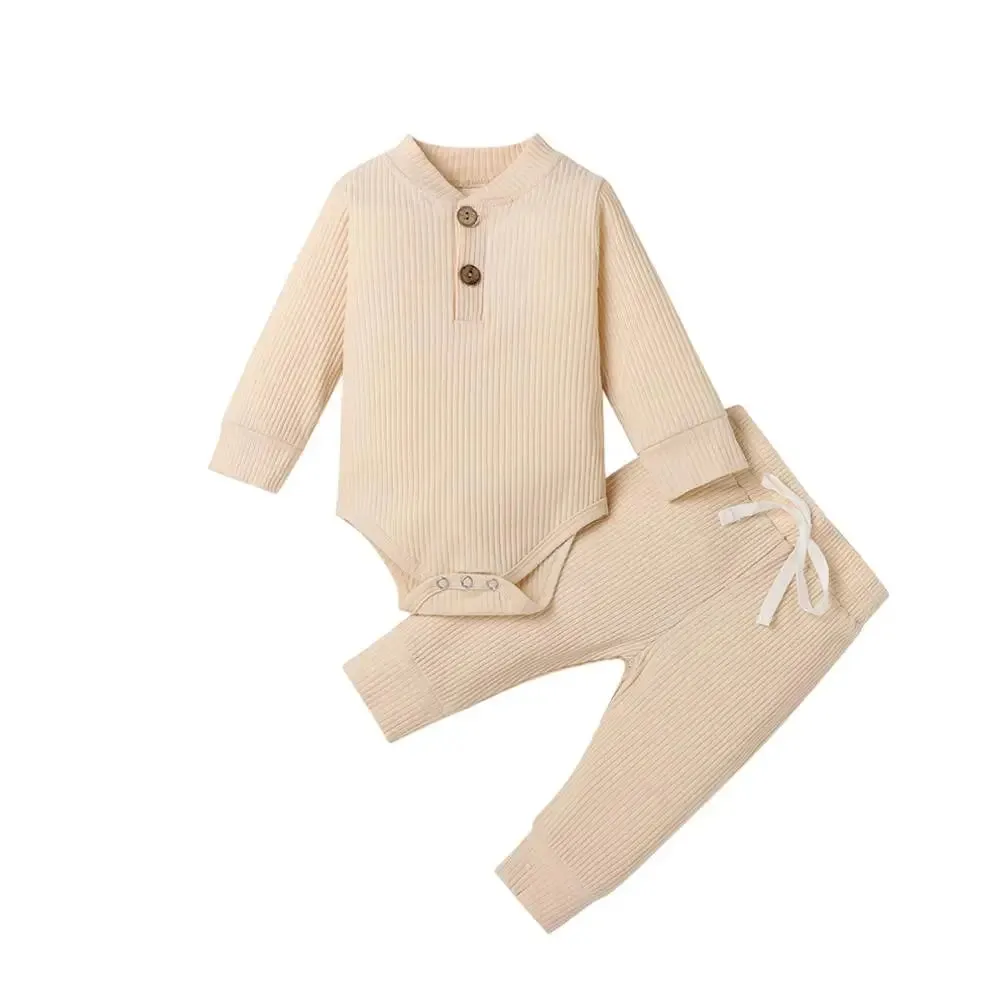 Long Sleeve Bodysuits with Pants Set