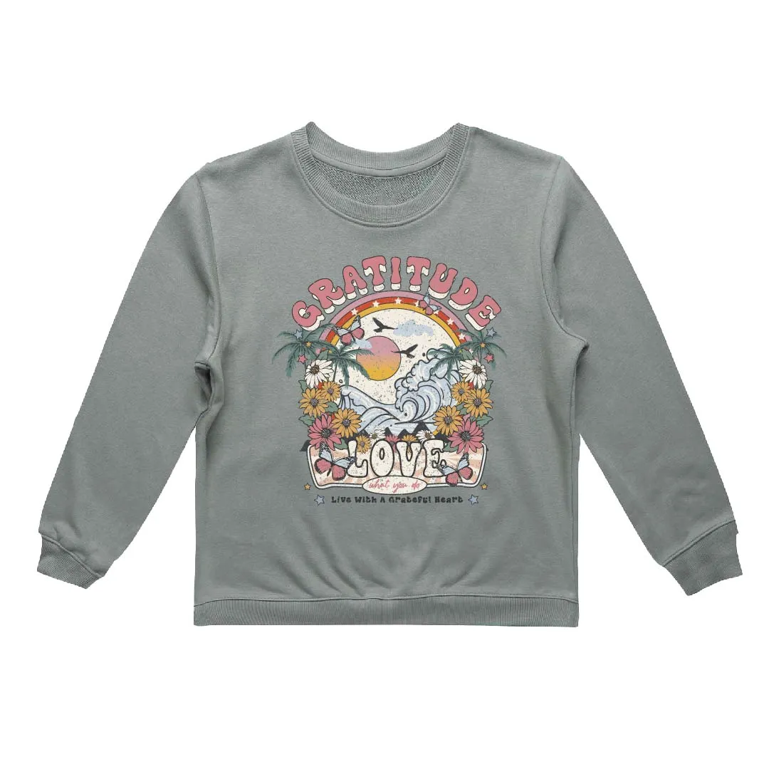 Love   Gratitude Crew Neck