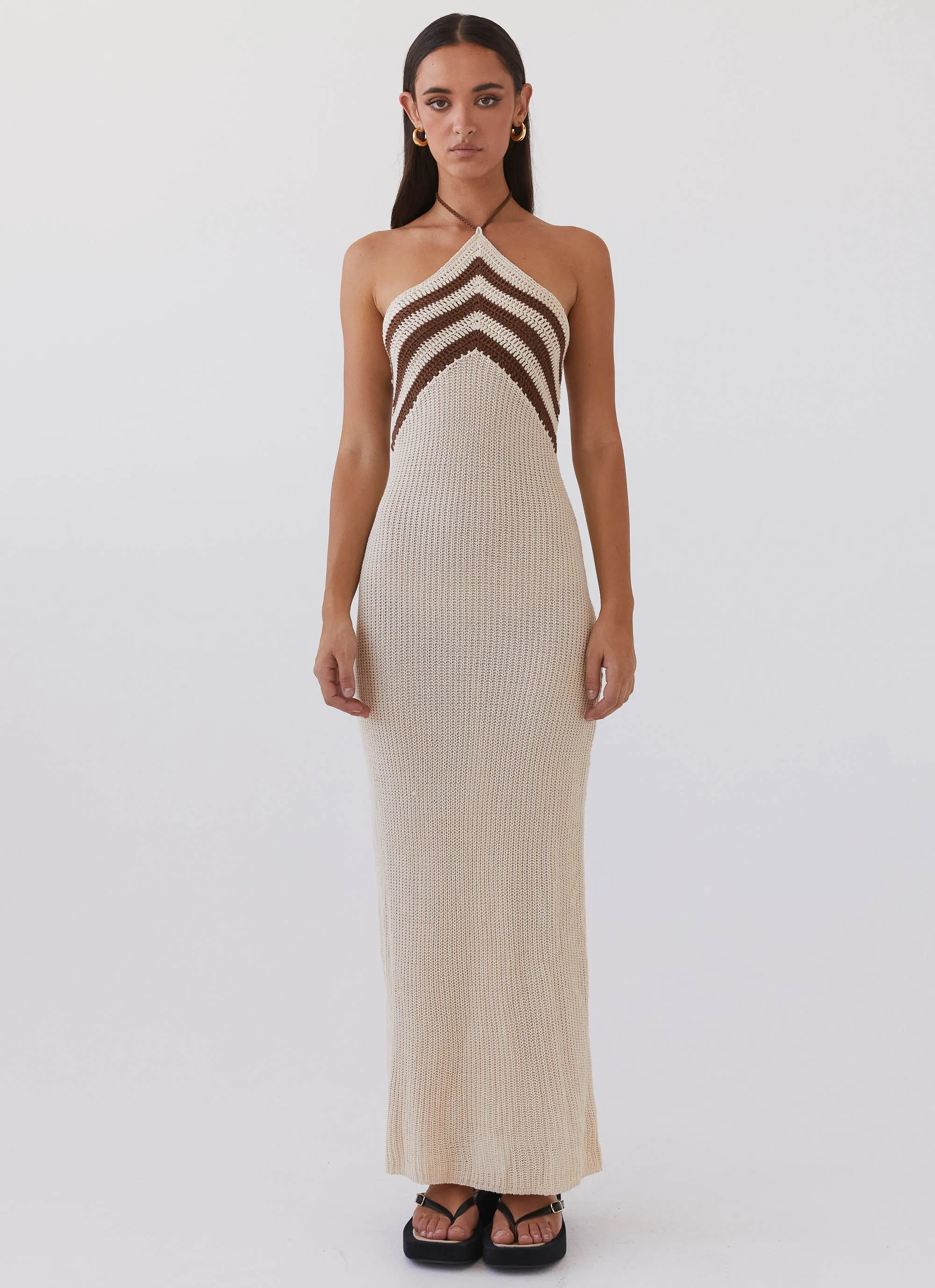 Masterpiece Knit Maxi Dress - Tiramisu