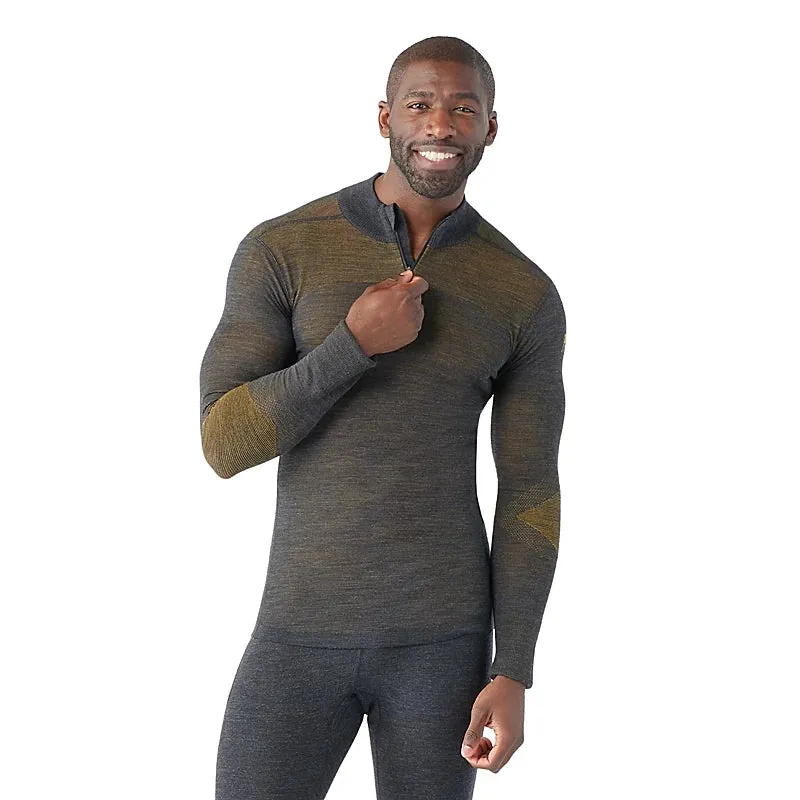 Men's Intraknit™ Thermal Merino Base Layer 1/4 Zip (M37 - Charcoal-Honey Gold)