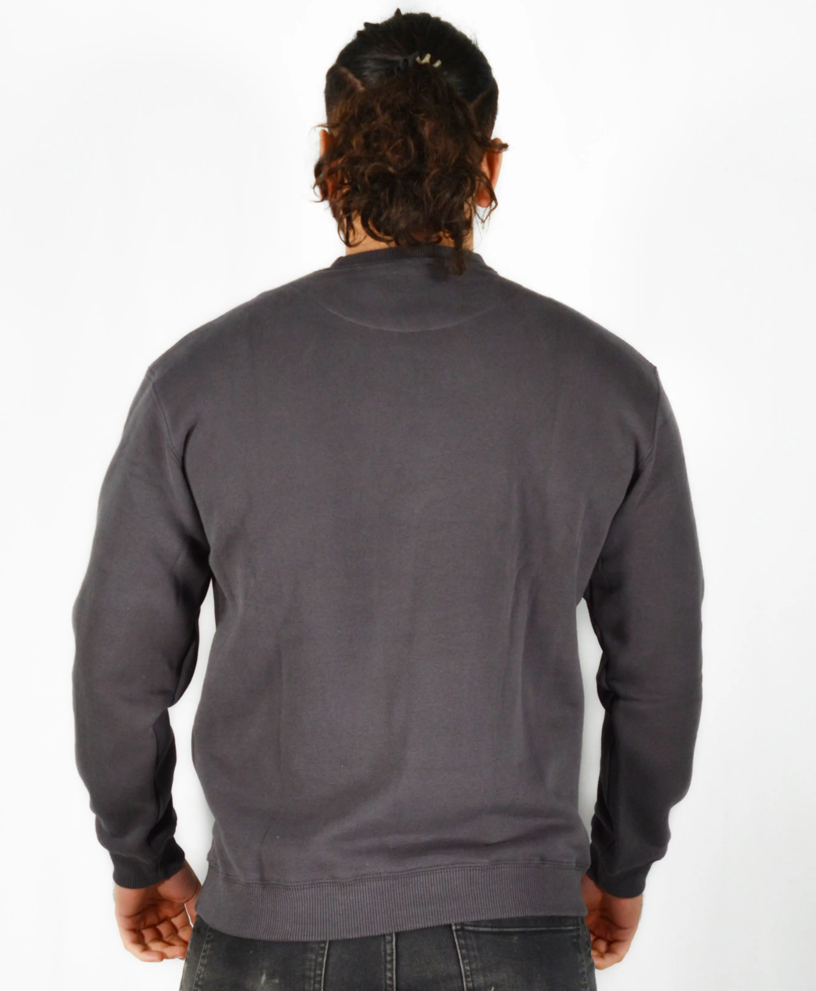 Mens O.G. Symbol Dark Grey Sweat Jumper Top