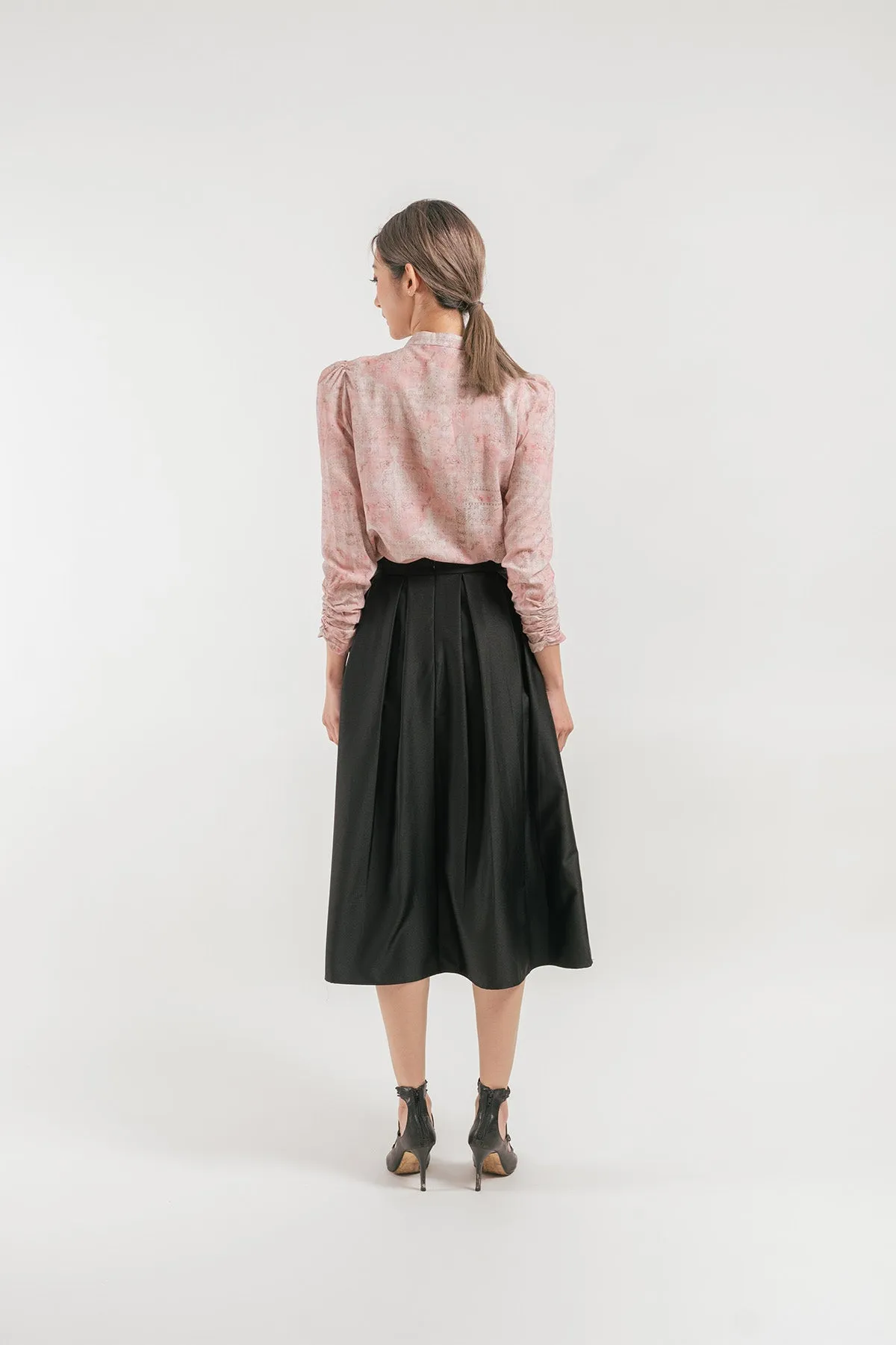 Merritha Midi Pleated Skirt